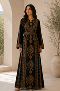 Gold Embroidered Palestinian Abaya